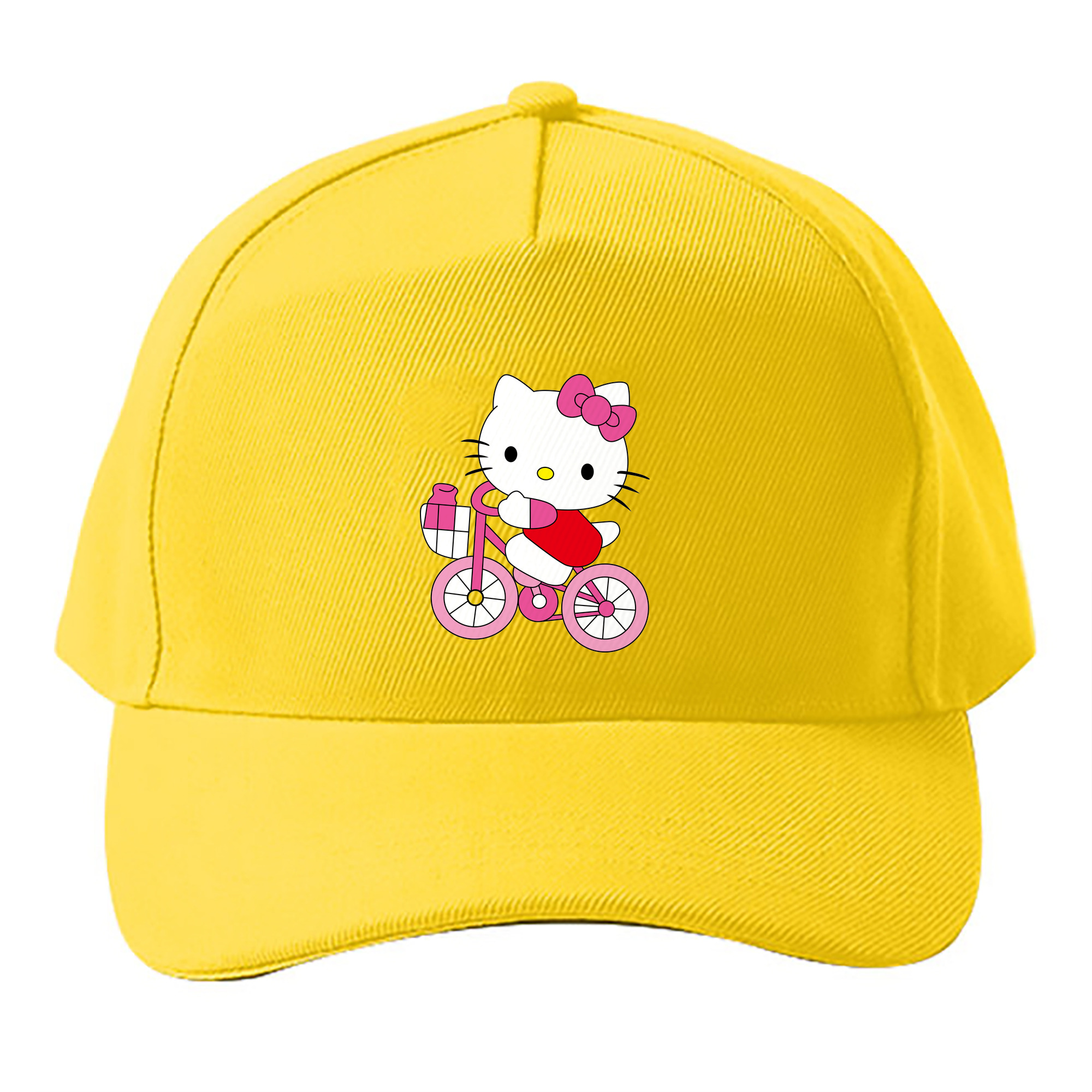（画像用） Hello Kitty ハローキティ ベースボールキャップ 綿100％ 男女兼用 帽子 スポーツ